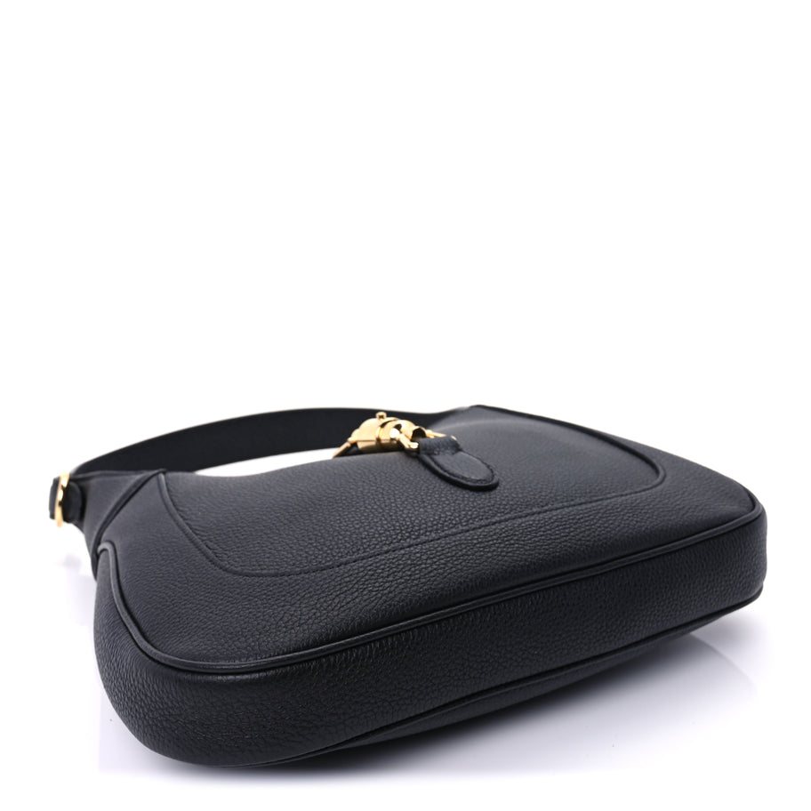 Gucci Pebbled Calfskin Small Jackie 1961 Hobo  Black Image 3