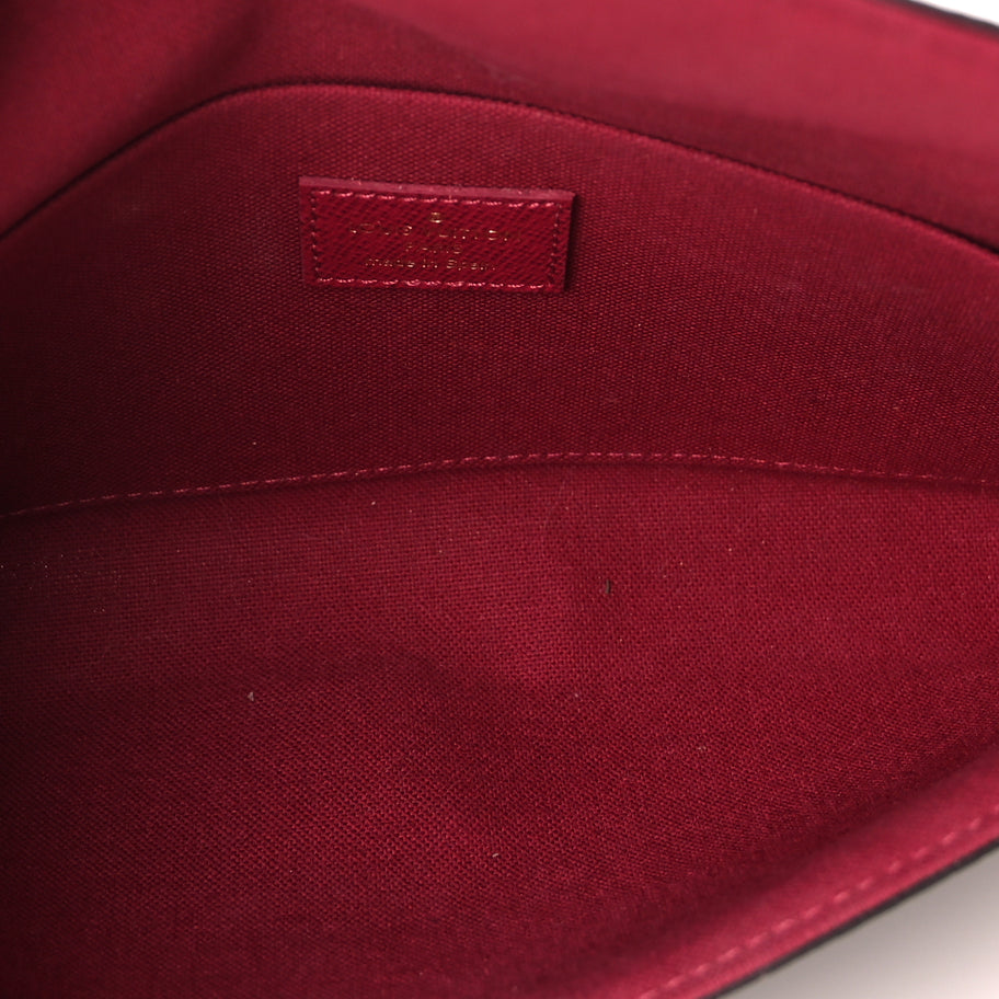 Louis Vuitton Monogram Pochette Felicie Chain Wallet Fuchsia Image 5