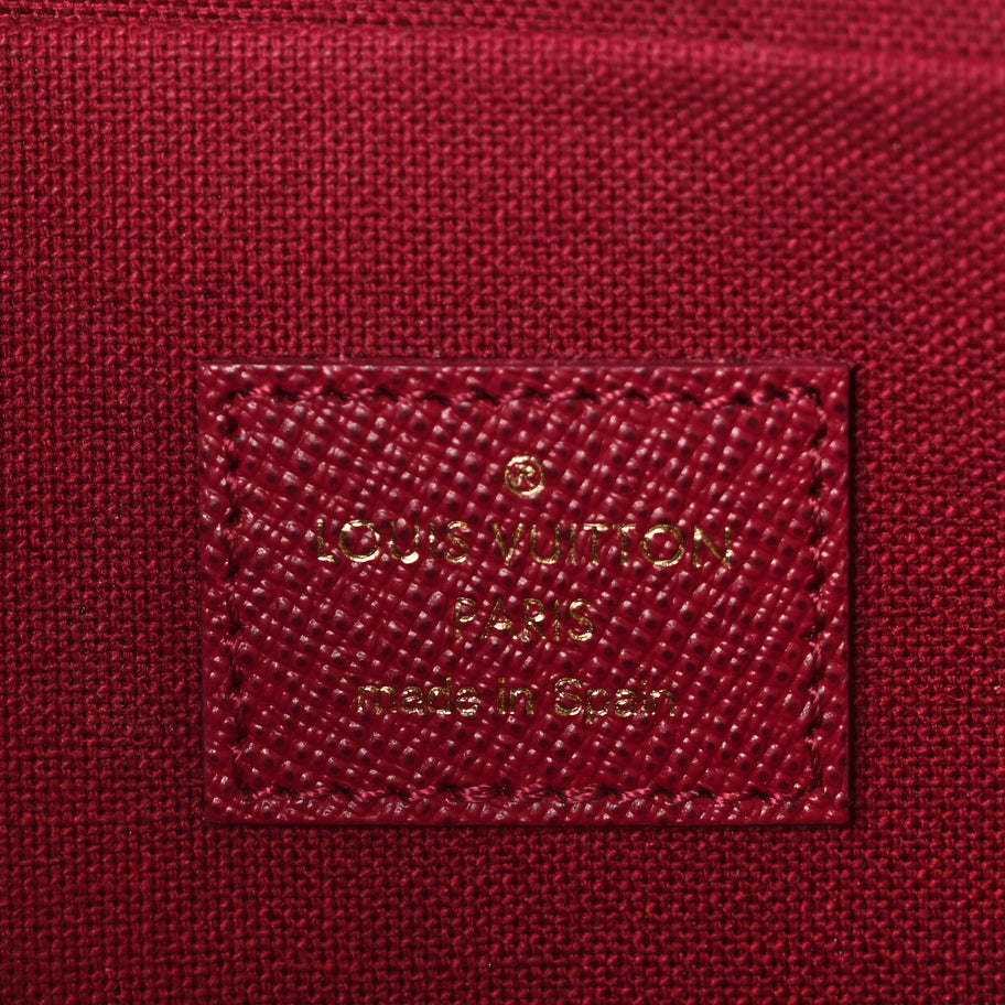 Louis Vuitton Monogram Pochette Felicie Chain Wallet Fuchsia Image 6