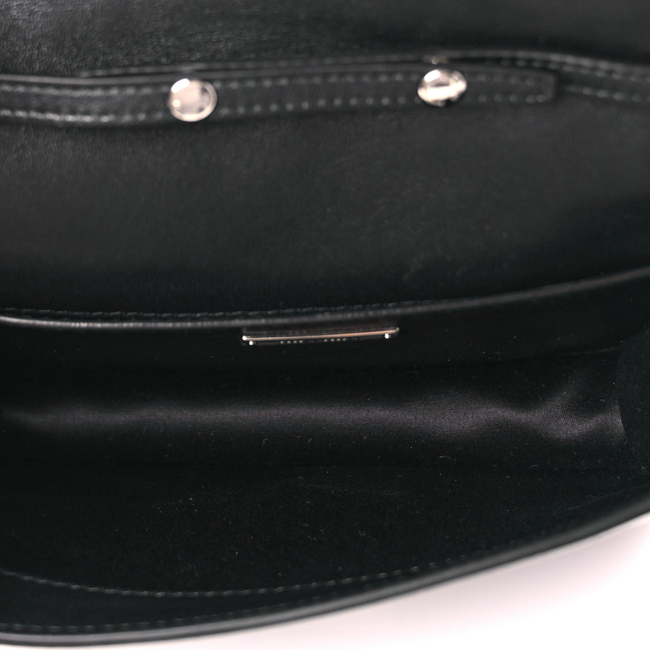 Miu Miu Matelasse Crystal Embellished Shoulder Bag Black Image 4