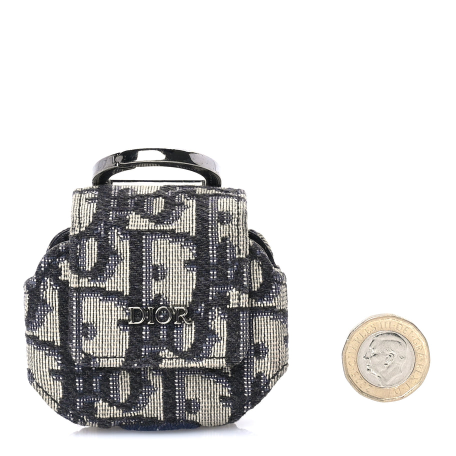 Christian Dior Oblique Airpod Pro Case  Blue Image 1