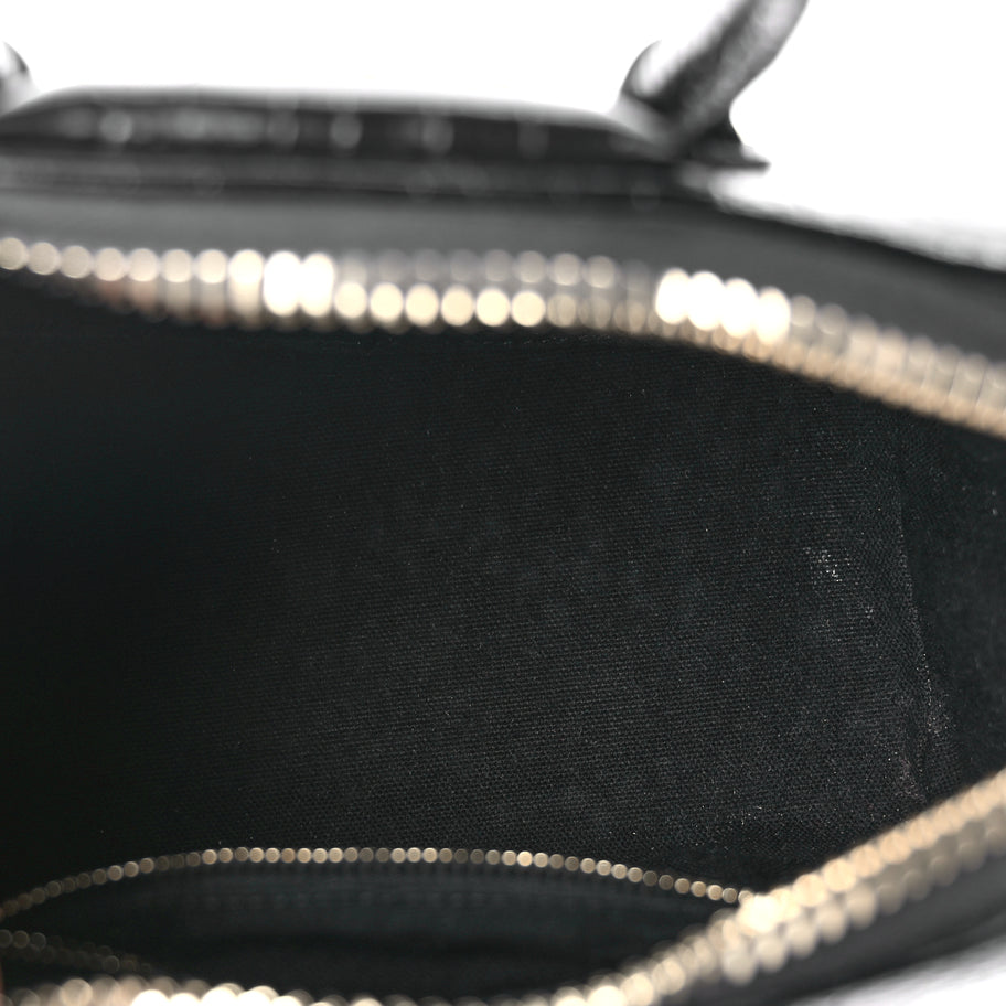 Givenchy Calfskin Crocodile Embossed Mini Antigona Black Image 4