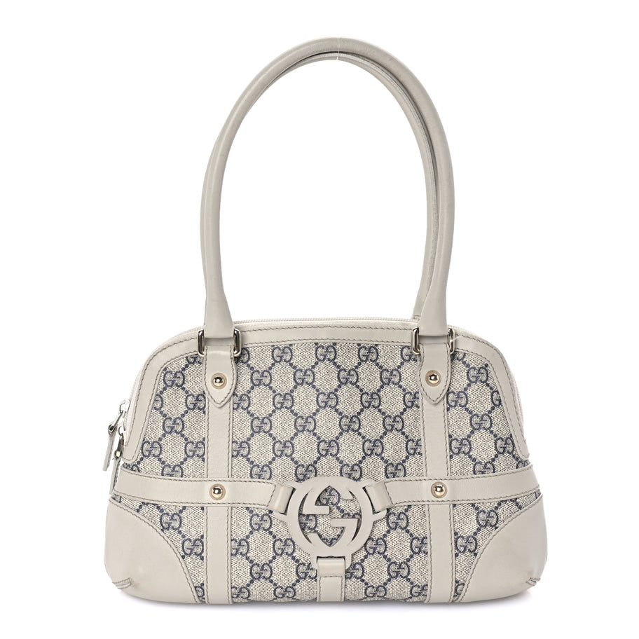 Gucci Monogram Reins Tote Navy Image 1