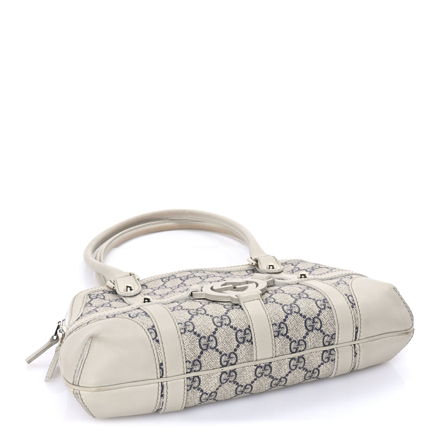 Gucci Monogram Reins Tote Navy Image 3