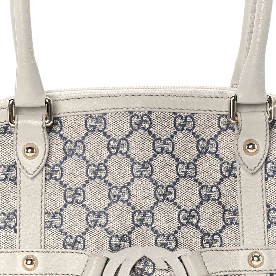 Gucci Monogram Reins Tote Navy Image 6