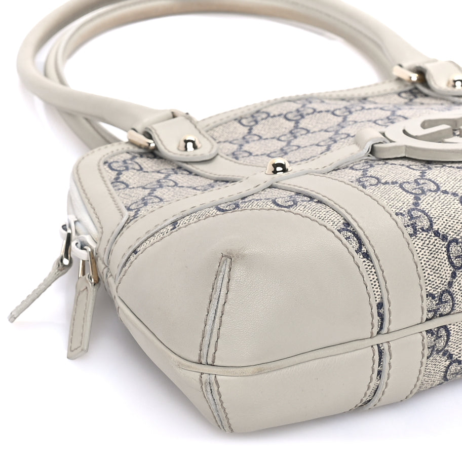 Gucci Monogram Reins Tote Navy Image 7