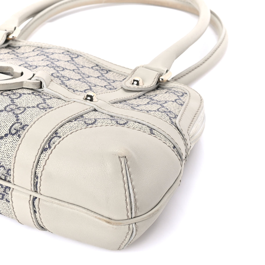 Gucci Monogram Reins Tote Navy Image 8