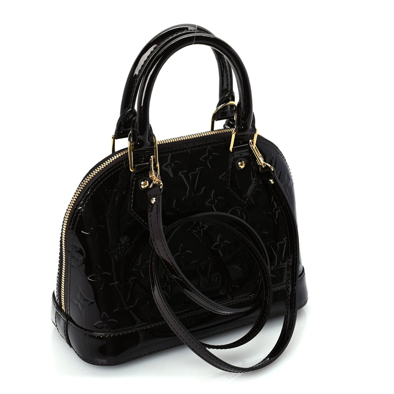  Louis Vuitton Vernis Alma BB Amarante