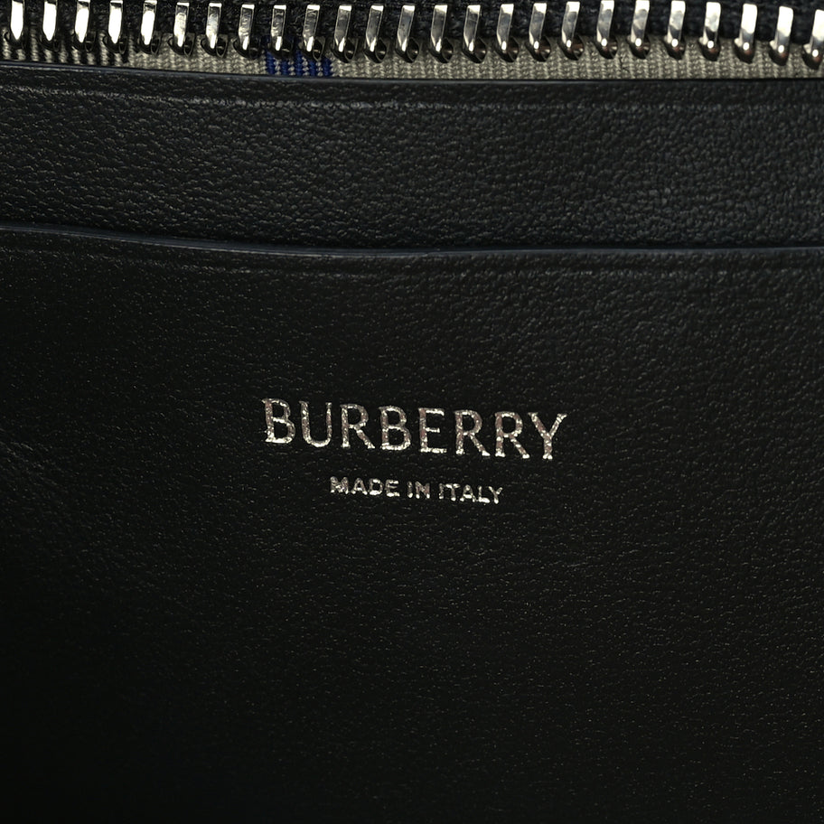 Burberry Essential Check Simple Zip Baguette Lichen Image 5