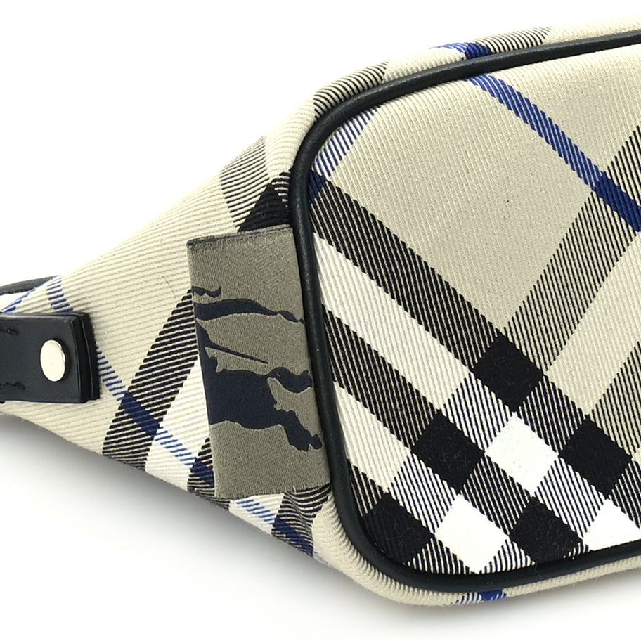 Burberry Essential Check Simple Zip Baguette Lichen Image 7