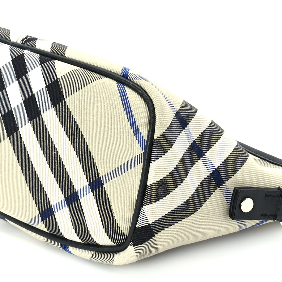 Burberry Essential Check Simple Zip Baguette Lichen Image 8