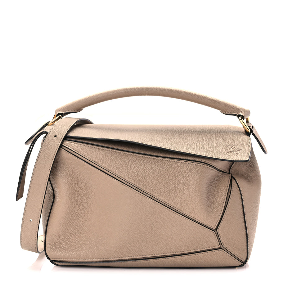 Loewe Calfskin Medium Puzzle Bag Sand Image 1