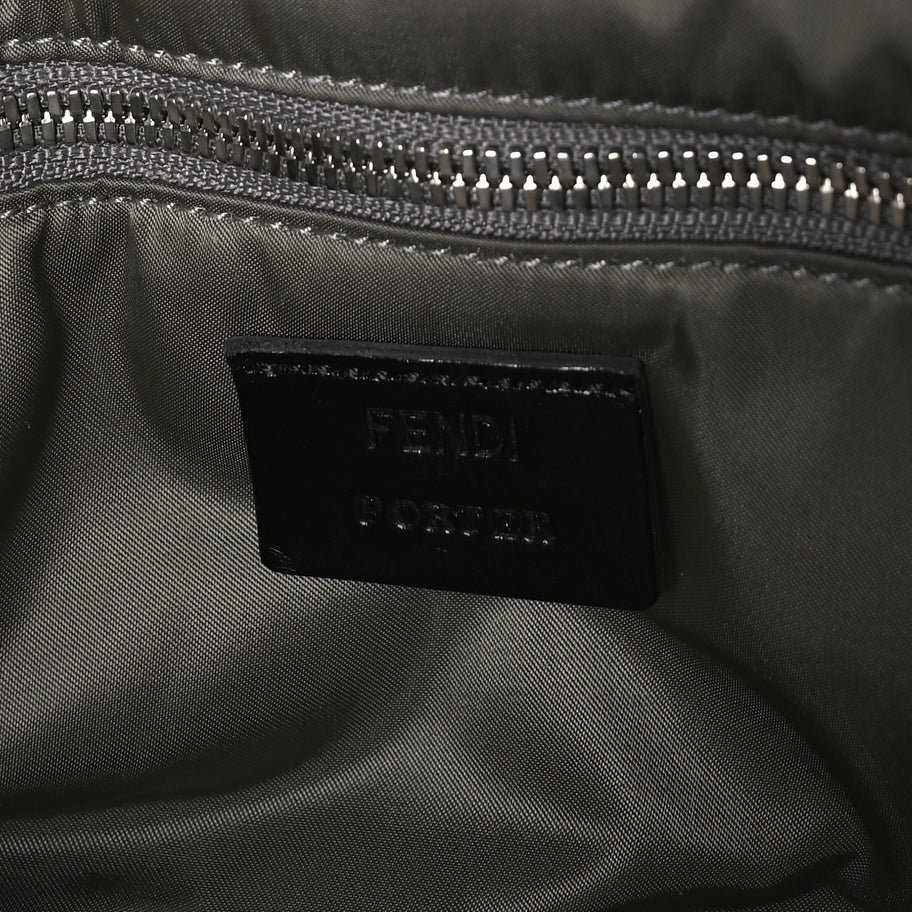 Fendi X PORTER Nylon Regular Belt Baguette Bag Khaki Image 5