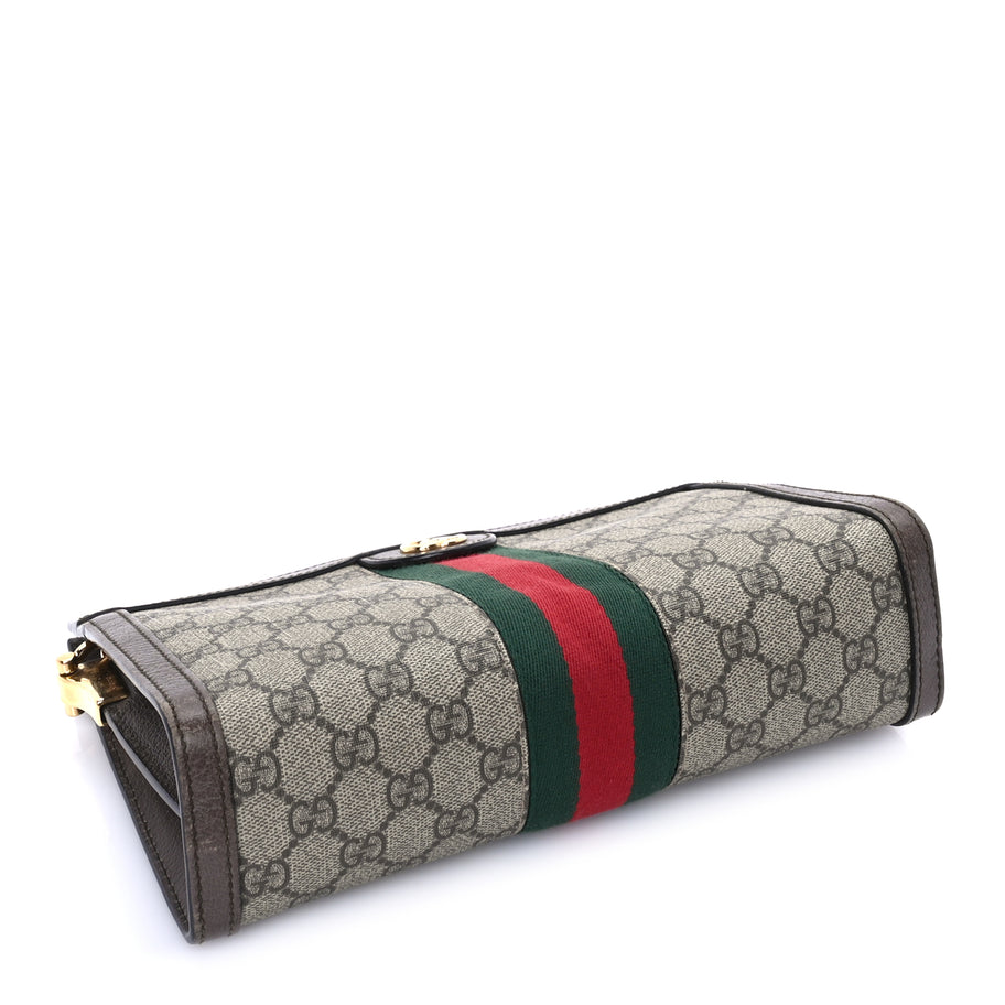 Gucci GG Supreme Monogram Web Small Ophidia Chain Shoulder Bag