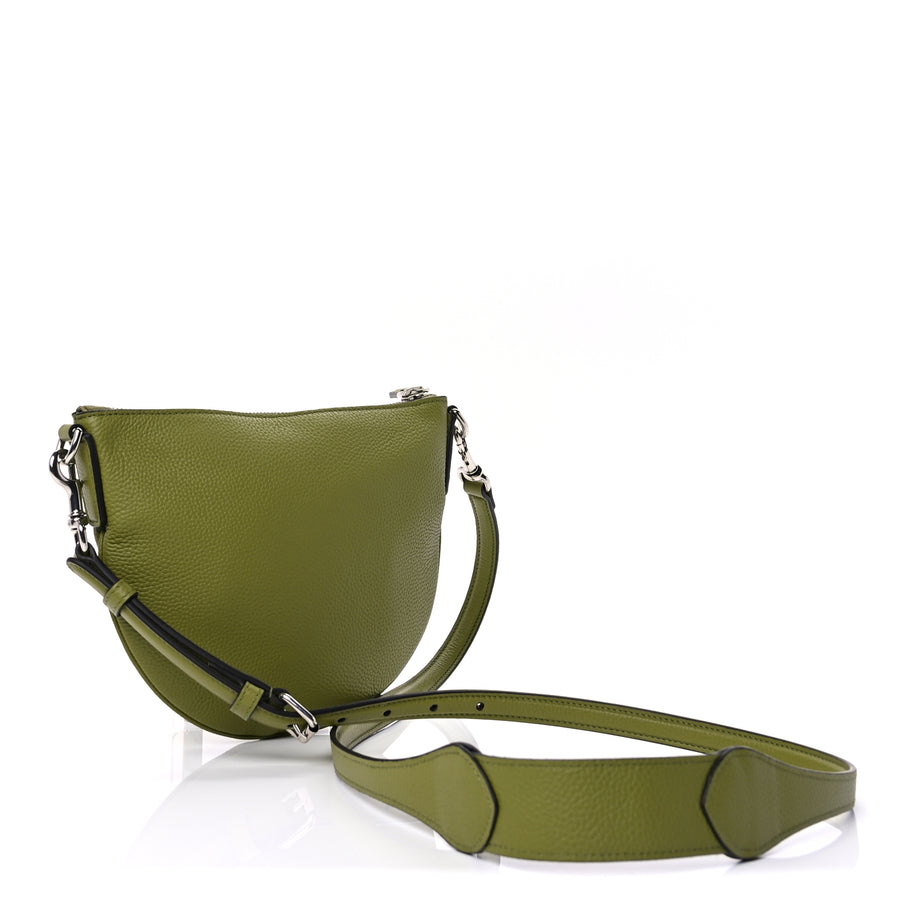 Gucci Pebbled Calfskin Mini B Shoudler Bag  Green Image 2