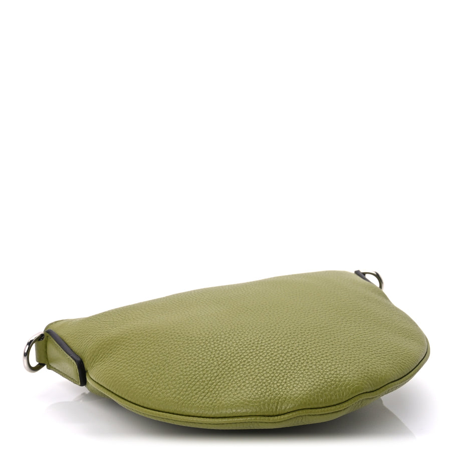 Gucci Pebbled Calfskin Mini B Shoudler Bag  Green Image 3