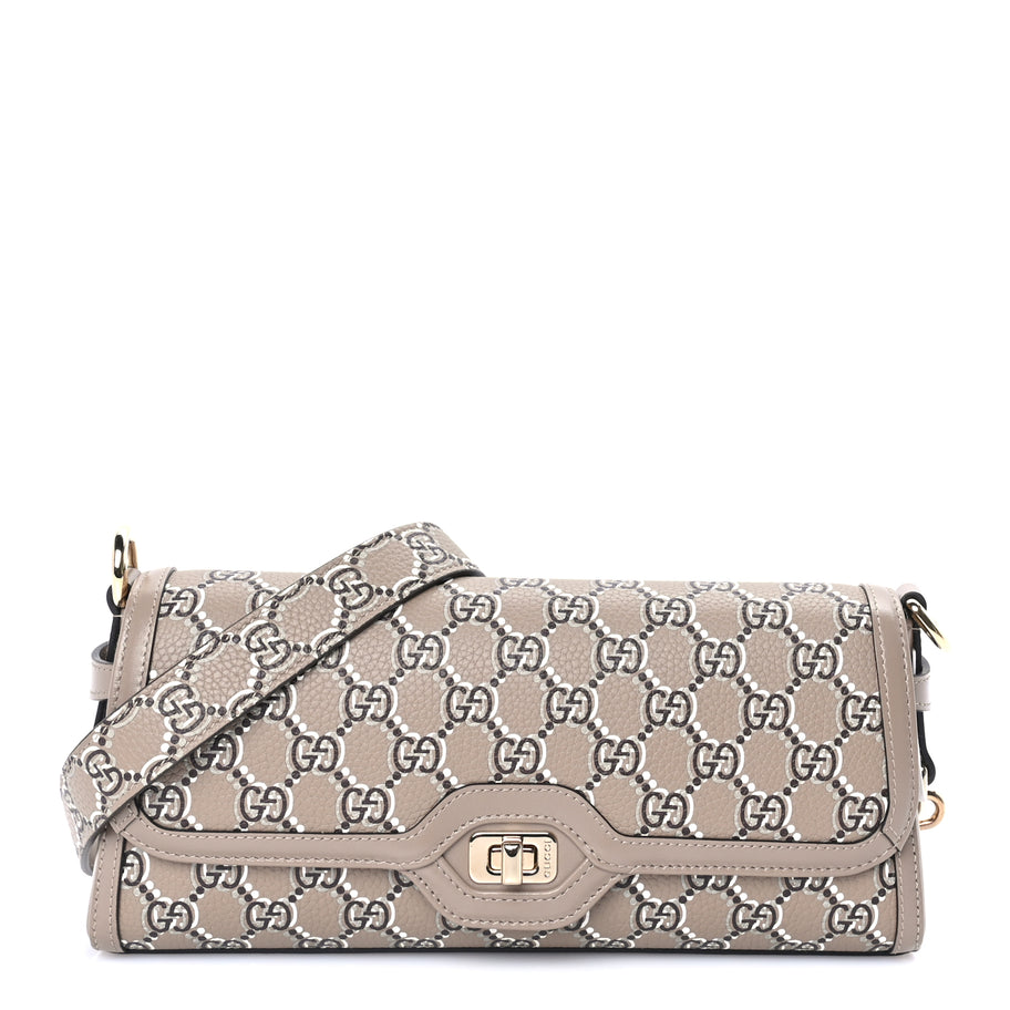 Gucci GG Shadow Monogram Small Luce Shoulder Bag Beige Image 1