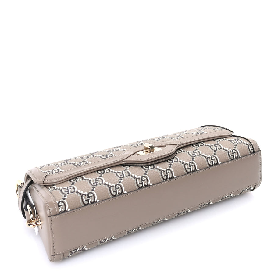 Gucci GG Shadow Monogram Small Luce Shoulder Bag Beige Image 3