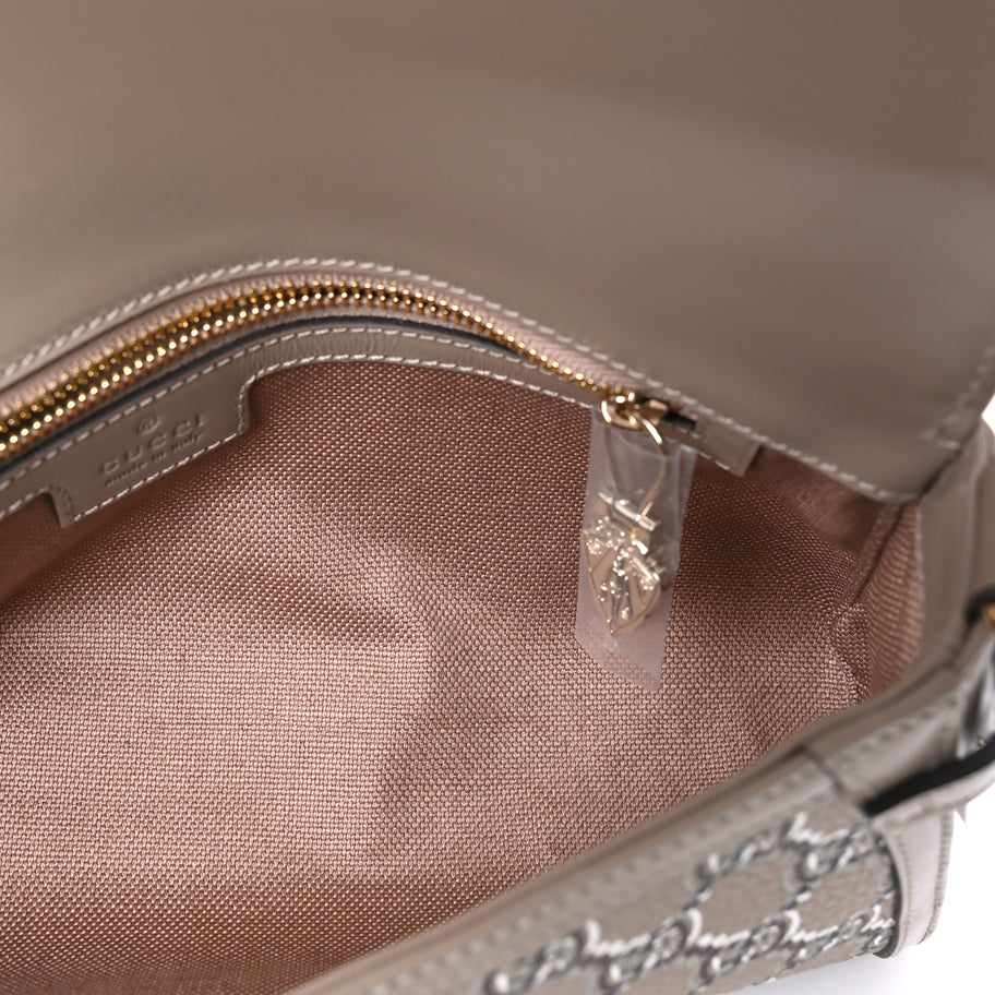 Gucci GG Shadow Monogram Small Luce Shoulder Bag Beige Image 4