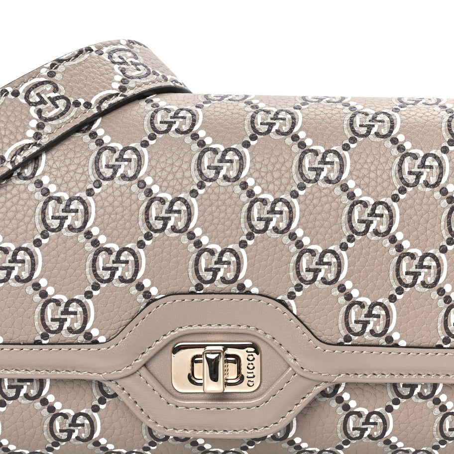 Gucci GG Shadow Monogram Small Luce Shoulder Bag Beige Image 6