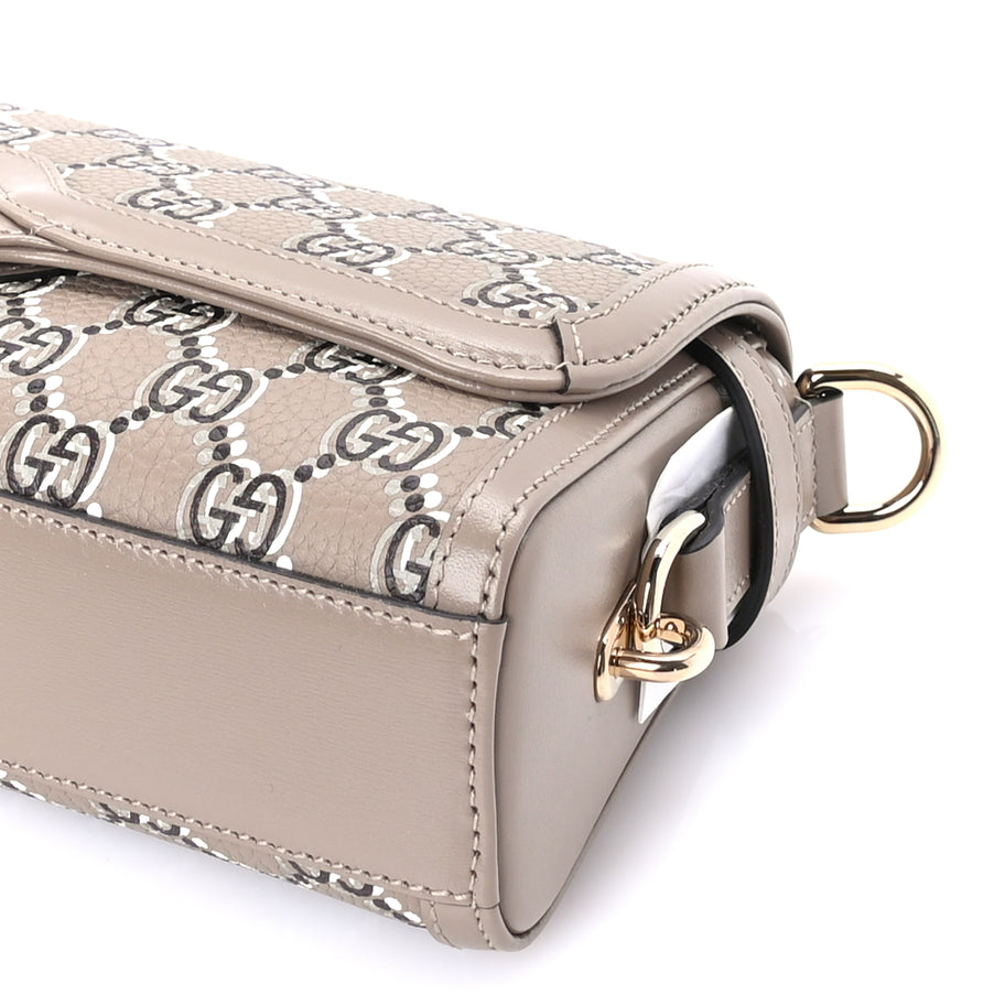Gucci GG Shadow Monogram Small Luce Shoulder Bag Beige Image 8