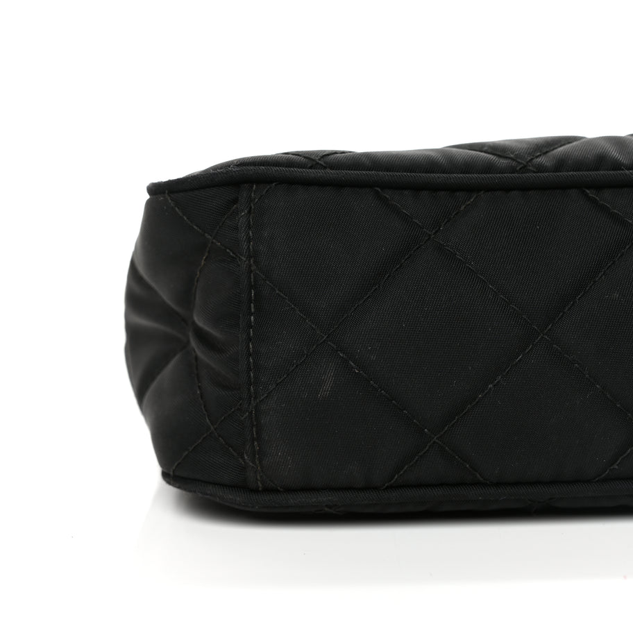 Prada Nylon Tessuto Impuntu Quilted Crossbody Bag Black Image 9
