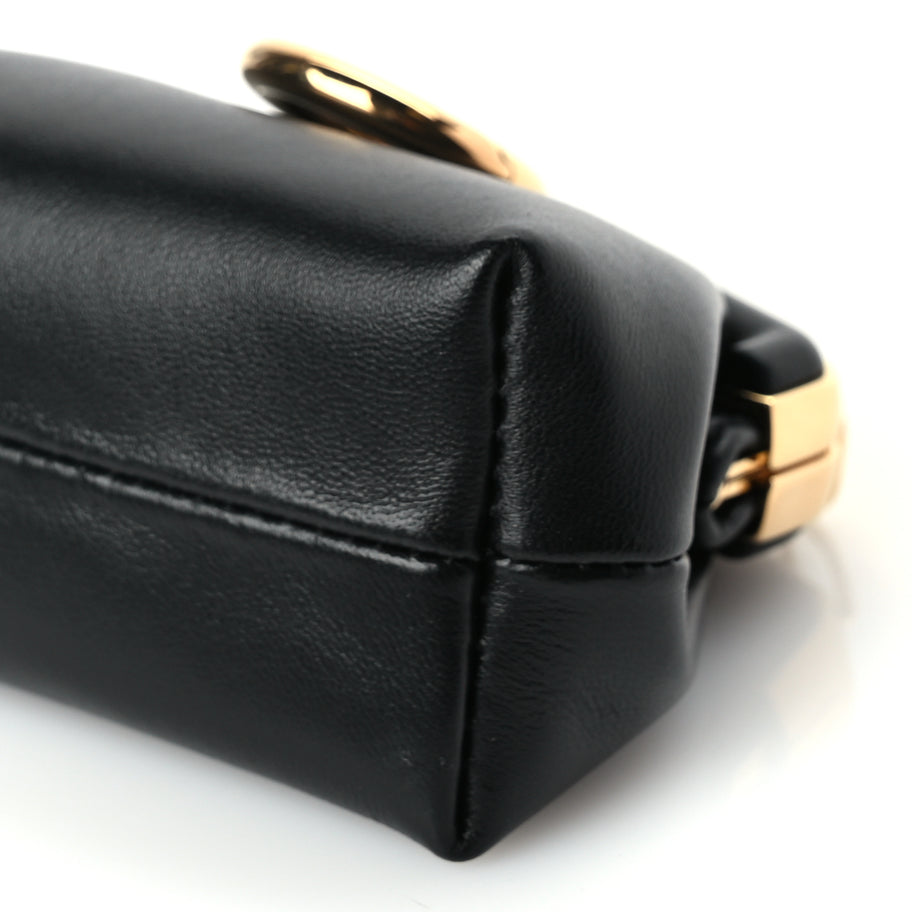 Fendi FENDI Shiny Nappa Nano Fendi First Bag Charm Black Image 8