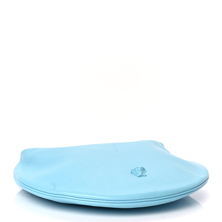 Versace Calfskin La Medusa Chain Hobo Baby Blue Image 3