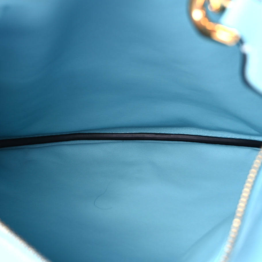 Versace Calfskin La Medusa Chain Hobo Baby Blue Image 4