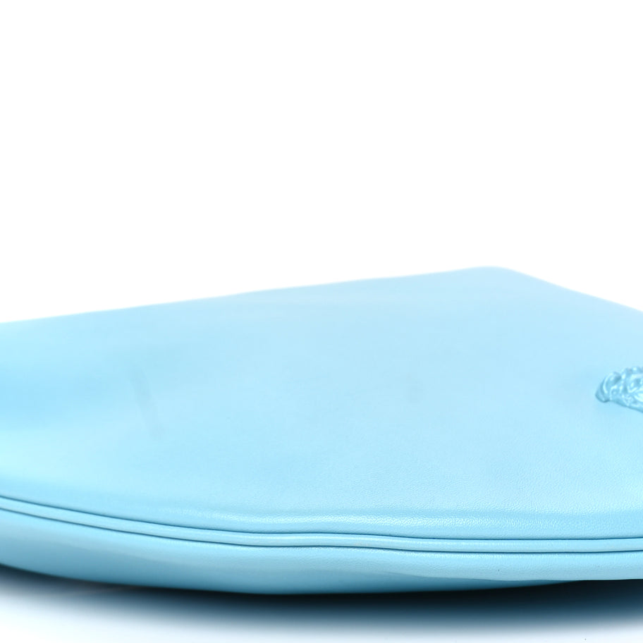 Versace Calfskin La Medusa Chain Hobo Baby Blue Image 7