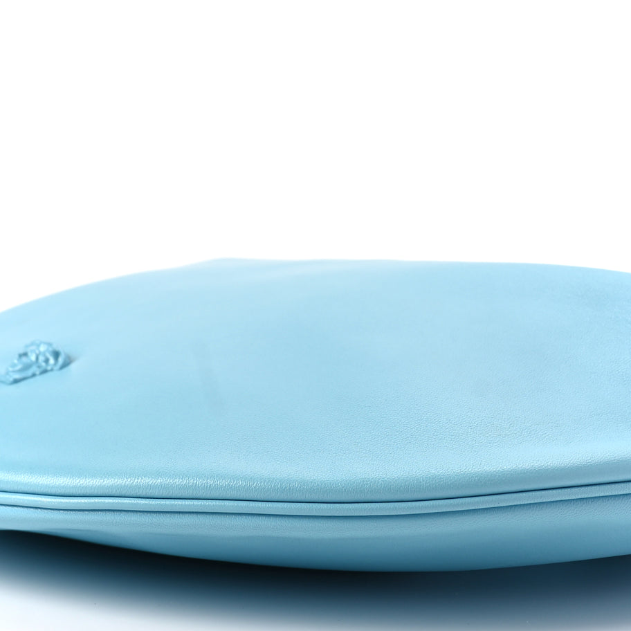 Versace Calfskin La Medusa Chain Hobo Baby Blue Image 8