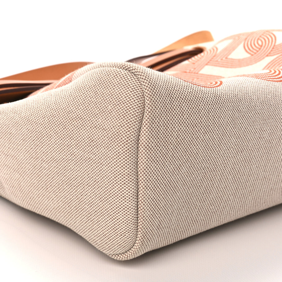 Hermes H Plume Canvas Vache Hunter Circuit 24 Herbag Zip Retourne 31 Orange Mecano Ecru Beige Naturel Image 9