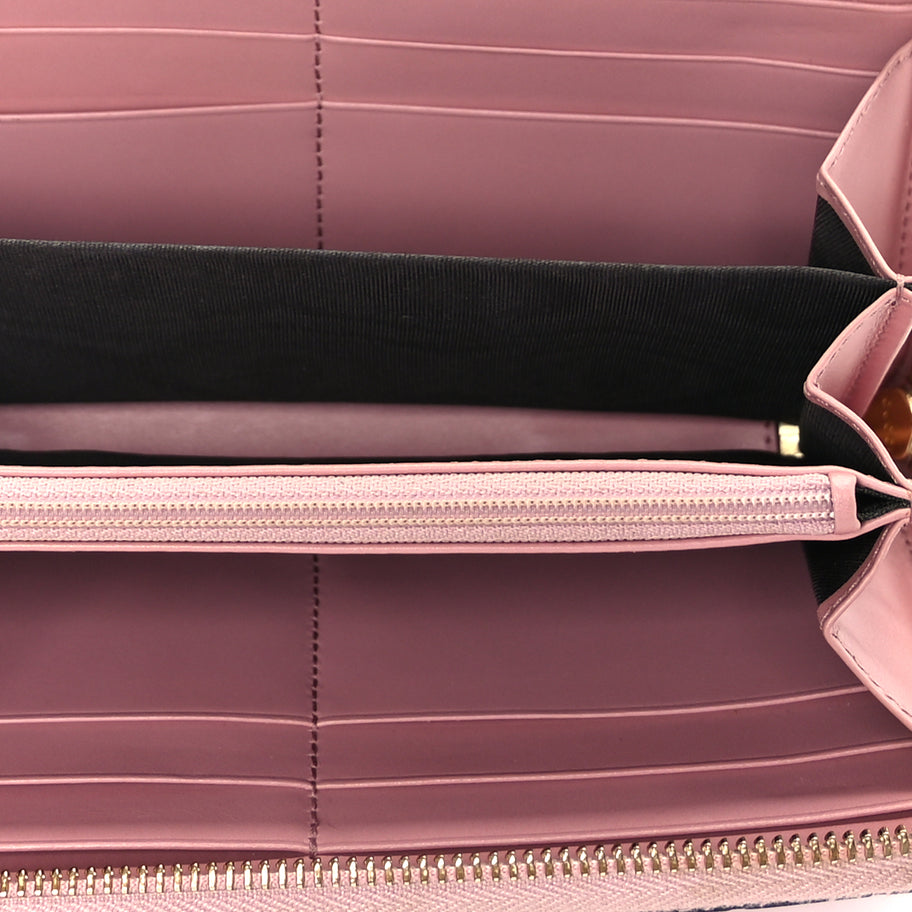 Gucci Guccissima Signature Zip Around Wallet Soft Pink Image 5