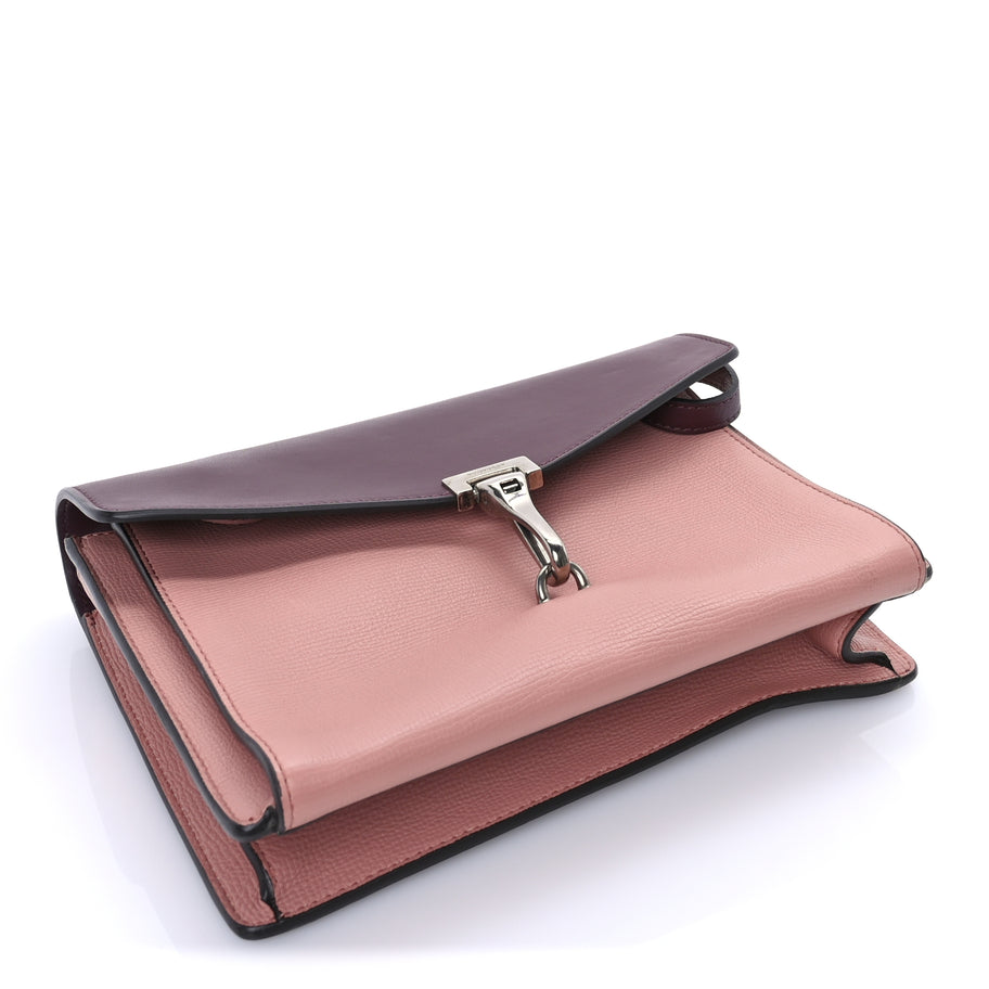 Burberry Derby Calfskin Bi-Color Small Macken Crossbody Bag Dusty Rose Image 3