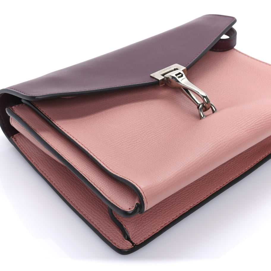 Burberry Derby Calfskin Bi-Color Small Macken Crossbody Bag Dusty Rose Image 7