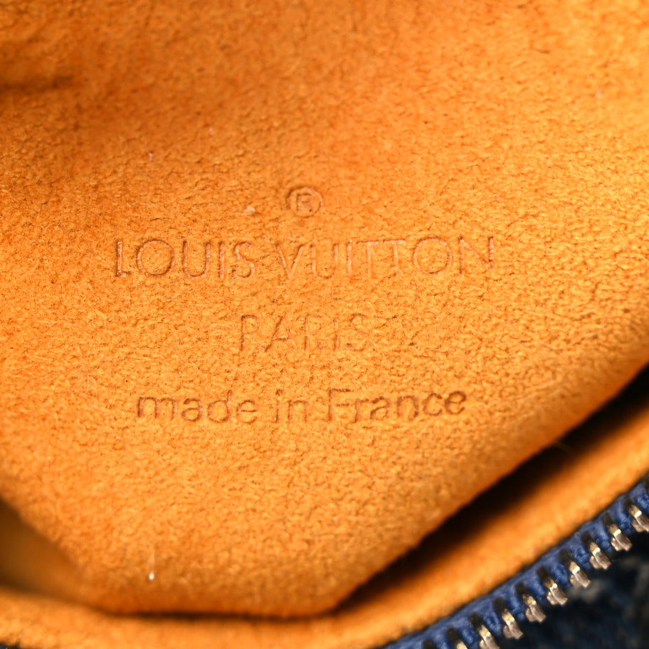 Louis Vuitton Monogram Denim Pochette Speedy PM Key Holder Blue Image 5