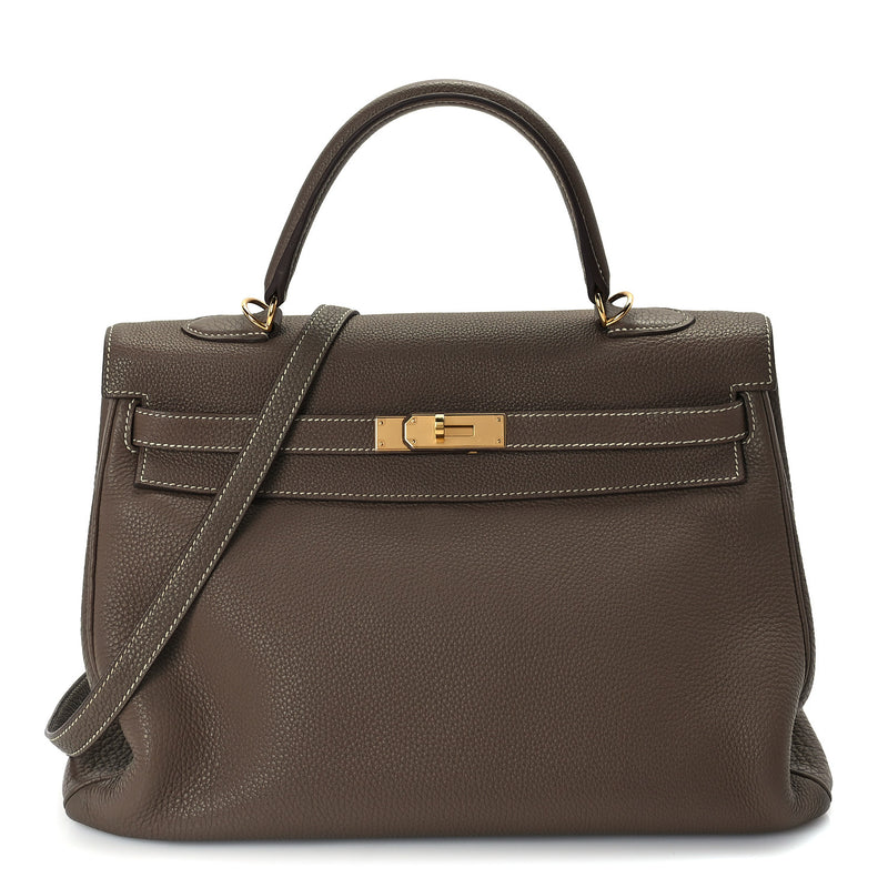  Hermes Togo Kelly Retourne 35 Etoupe