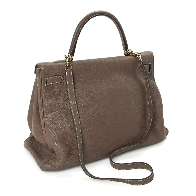  Hermes Togo Kelly Retourne 35 Etoupe