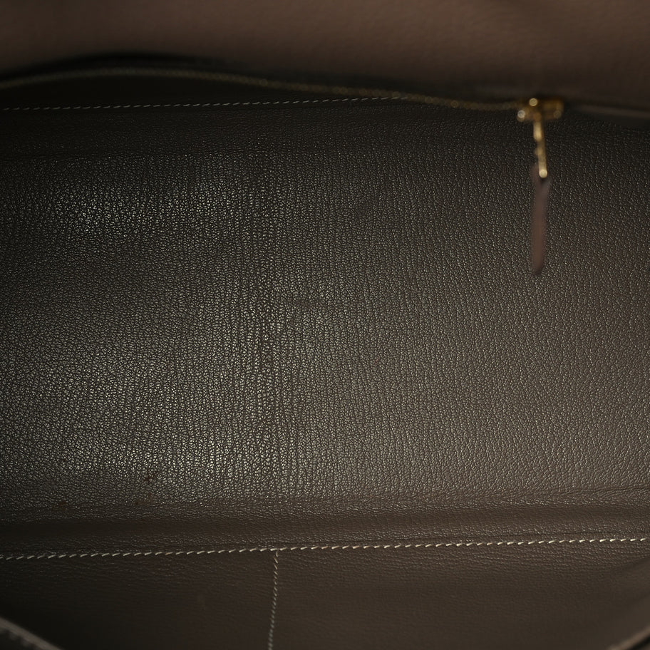 Hermes Togo Kelly Retourne 35 Etoupe Image 4
