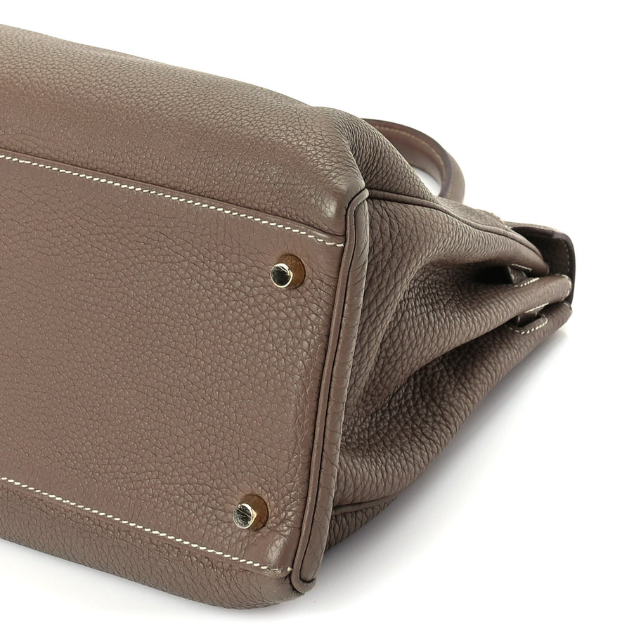 Hermes Togo Kelly Retourne 35 Etoupe Image 9