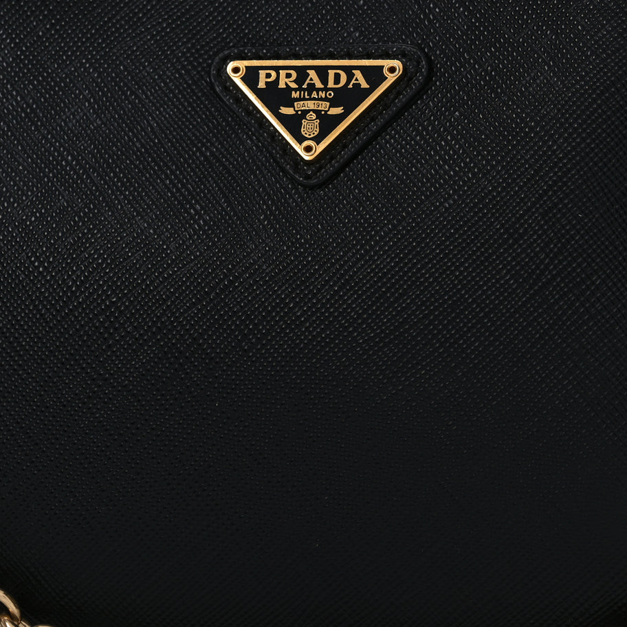 Prada Saffiano Lux Re-Edition 2005 Shoulder Bag Black Image 7