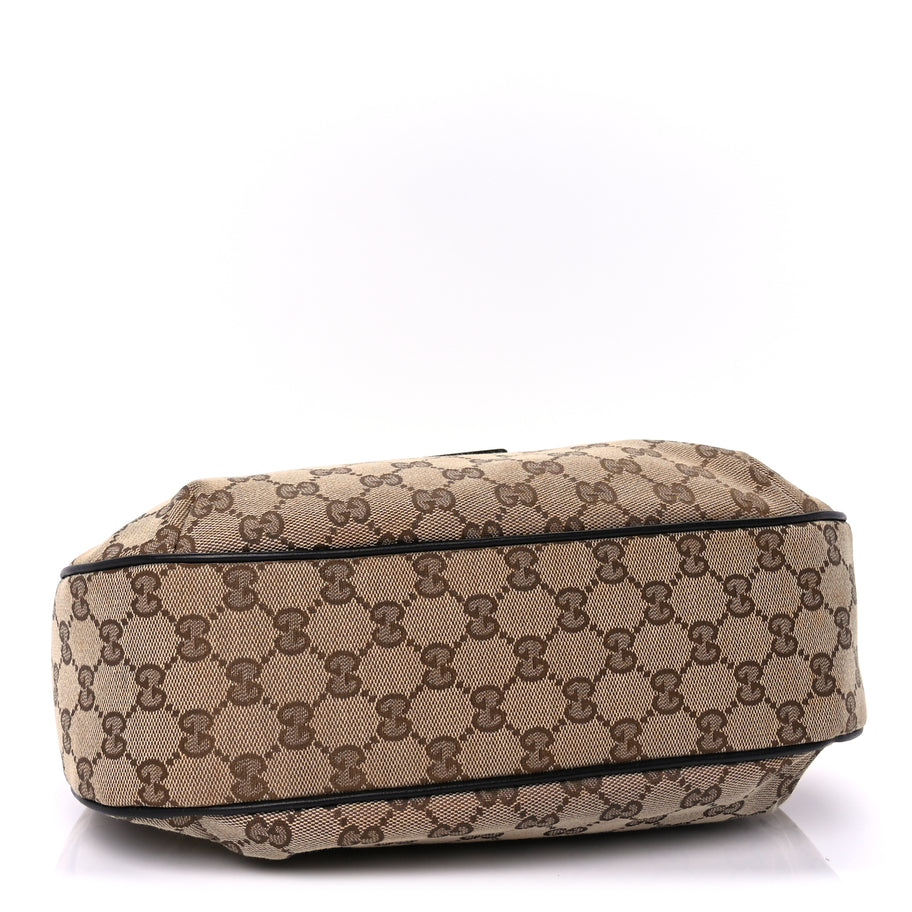 Gucci Monogram Medium New Ladies Web Hobo  Dark Brown Image 3