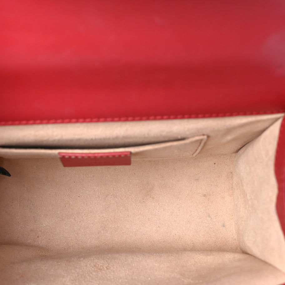Gucci GG Supreme Monogram Blooms Small Padlock Shoulder Bag  Beige Blue Navy Hibiscus Red Image 4