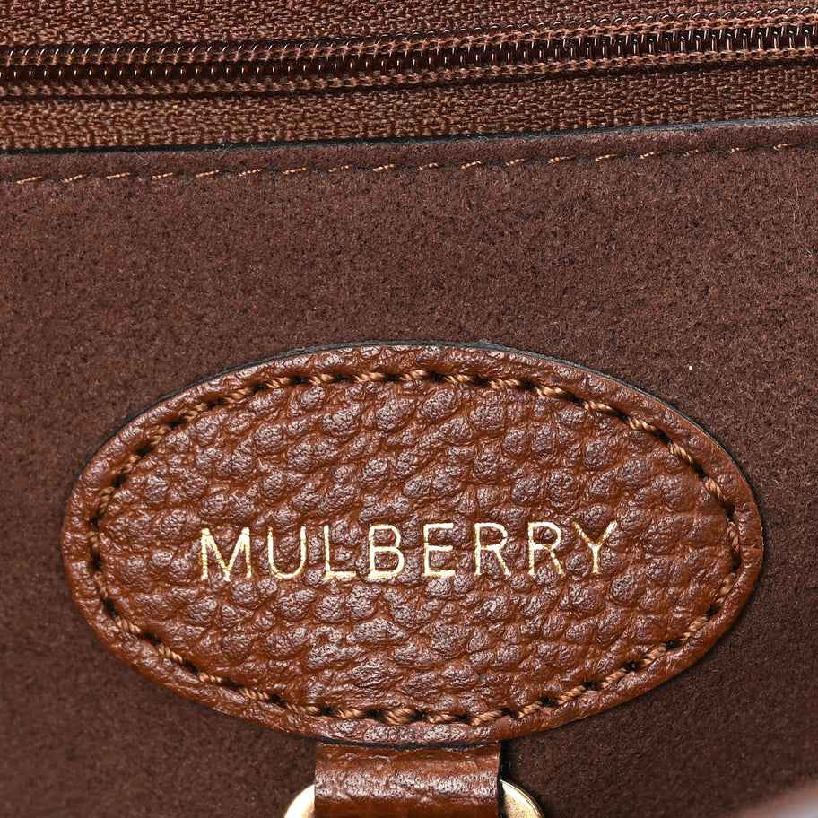 Mulberry Small Classic Grain Calfskin Medium Lily Flap  Oak Image 5