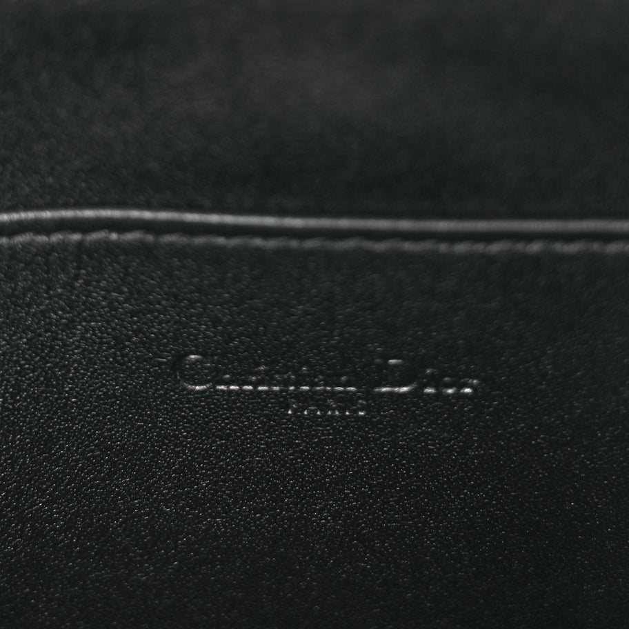 Christian Dior Supple Calfskin Cannage Caro Daily Pouch Black Image 6