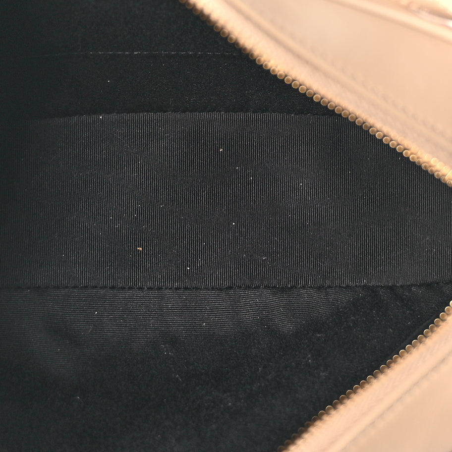 Saint Laurent Calfskin Matelasse Monogram Lou Camera Bag Dark Beige Image 4