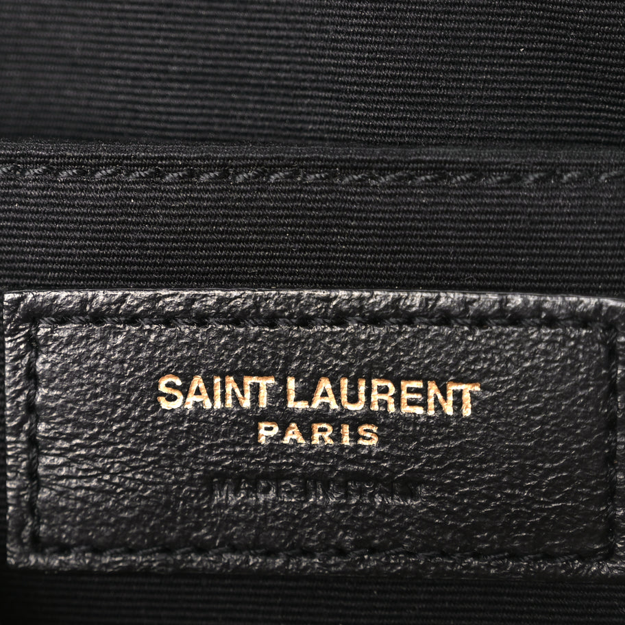 Saint Laurent Calfskin Matelasse Monogram Lou Camera Bag Dark Beige Image 5