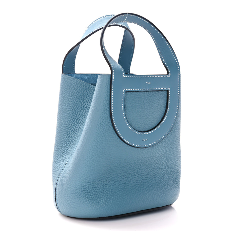 Hermes Taurillon Clemence Swift In-The-Loop 18 Blue Jean Image 2