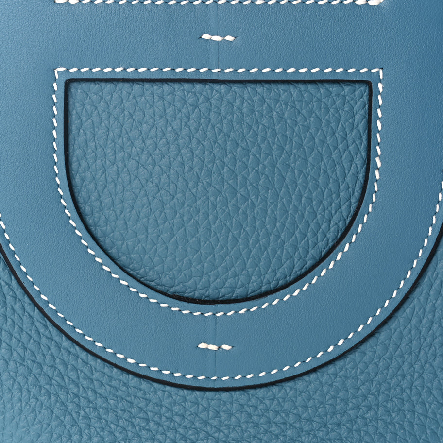 Hermes Taurillon Clemence Swift In-The-Loop 18 Blue Jean Image 7