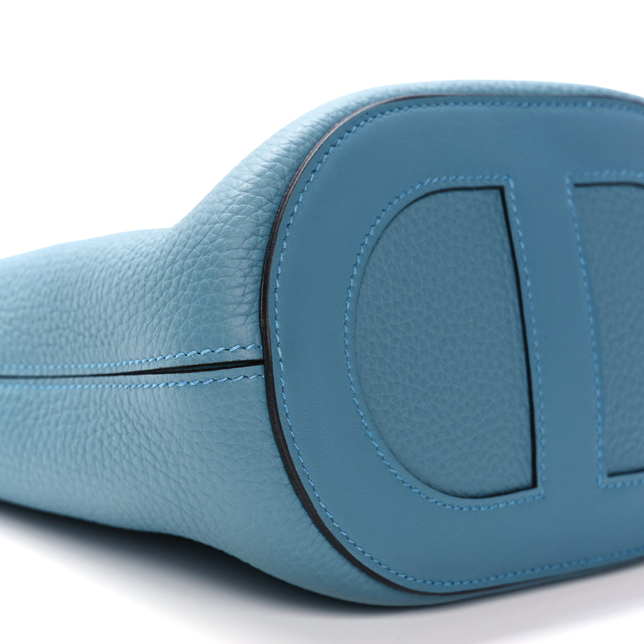 Hermes Taurillon Clemence Swift In-The-Loop 18 Blue Jean Image 8